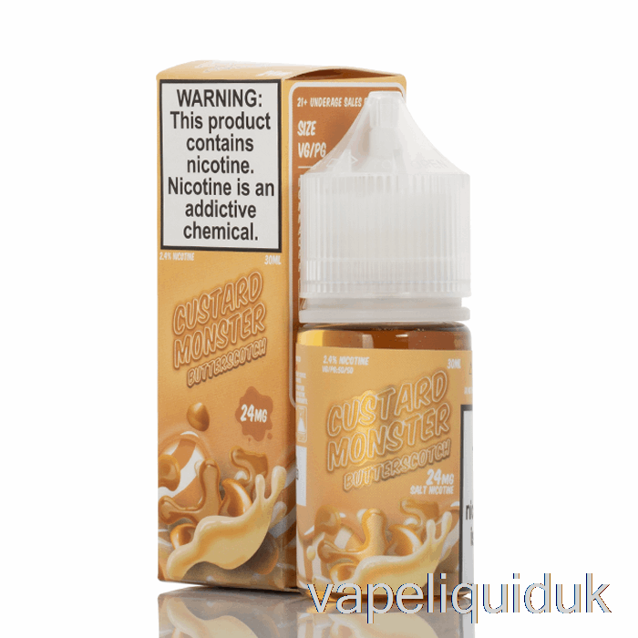 Butterscotch - Custard Monster Salts - 30mL 24mg Vape Juice